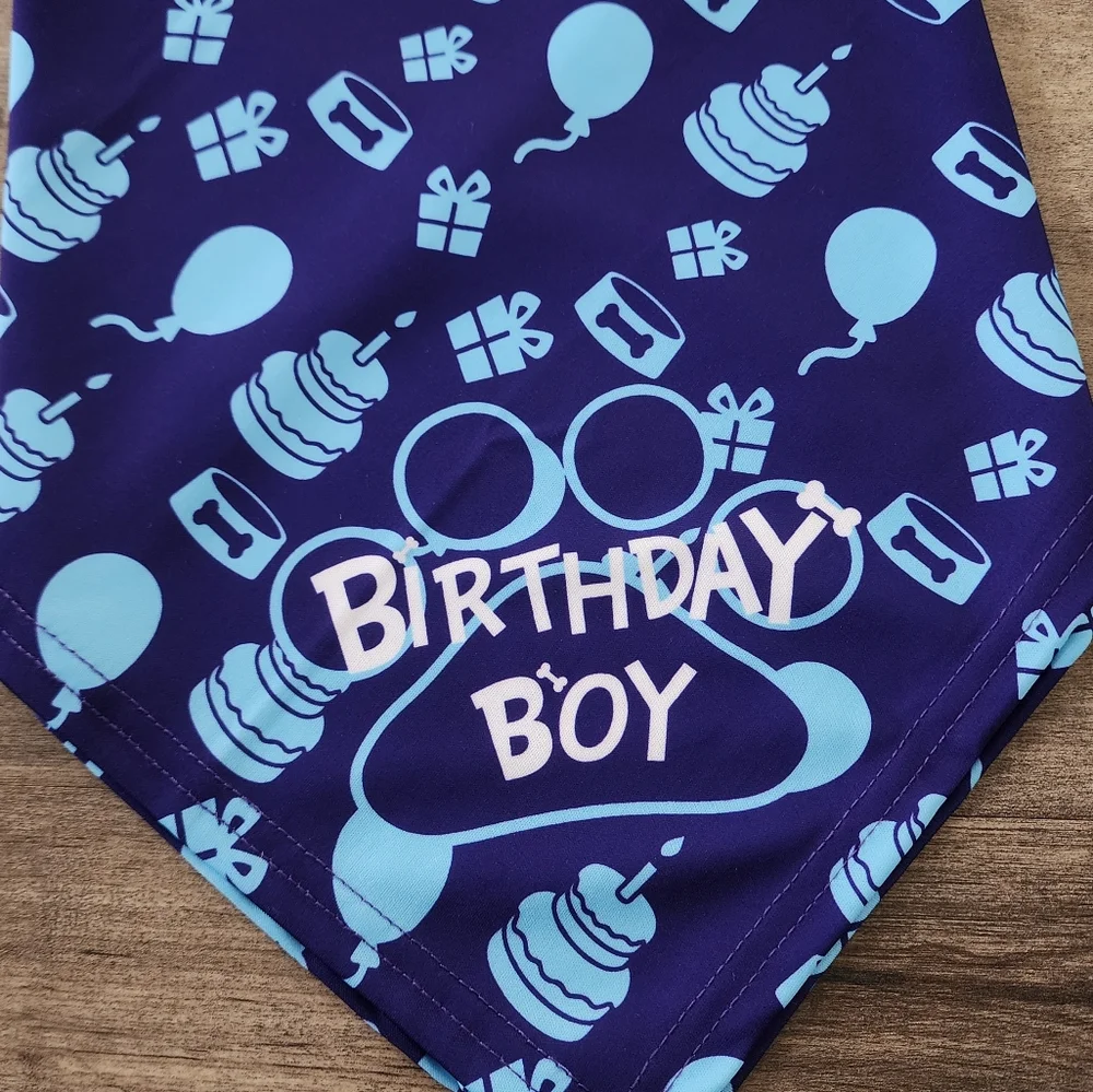 Dog Birthday Boy Welcome To My Party Bandana OSFM